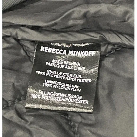 NWT Rebecca Minkoff Diamond Quilted Jacket Wrap Collar Women's M MSRP $268